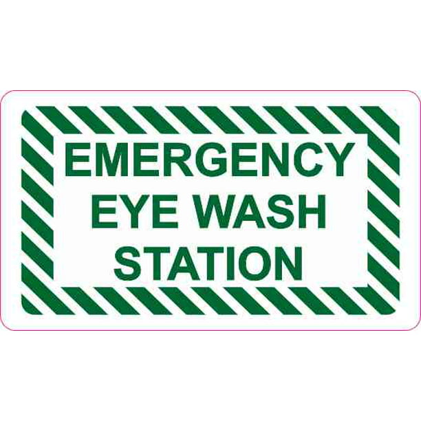 Eye Wash Station Sign Window Business Sticker Set